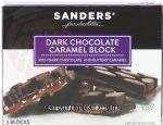 Sander's  dark chocolate caramel block, 2-blocks Center Front Picture