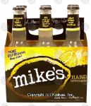 Mike's  hard lemonade alcoholic beverage, 5.2% alc/vol, 6 12-ounce glass bottles Center Front Picture