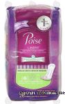 Poise Liners light bladder leakage protection, very light absorbency, regular length Center Front Picture