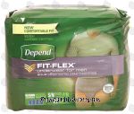 Depend Fit-Flex underwear for men, s/m 28-40 waist, maximum absorbency Center Front Picture