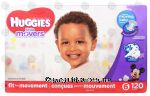 Huggies little movers baby diapers, size 6, over 35lbs. Center Front Picture