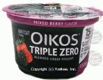 Dannon Oikos mixed berry blended greek yogurt, cup Center Front Picture