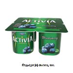 Activia  lowfat yogurt, blueberry, helps naturally regulate your digestive system Center Front Picture