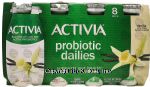 Activia Probiotic Dailies vanilla yogurt drinks, 8 pk., plastic bottles Center Front Picture