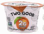 Two Good  peach flavored greek yogurt, cup Center Front Picture