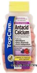 Top Care  antacid calcium relieves heartburn, sour stomach, and acid indigestion, chewable, assorted berries flavor Center Front Picture