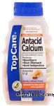 Top Care  antacid calcium relieves heartburn, sour stomach, and acid indigestion, chewable, assorted fruit flavors Center Front Picture