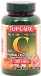 Top Care  500 mg chewable vitamin c tablets, tropical fruit flavors Center Front Picture