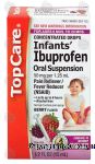 Top Care Infants' ibuprofen, oral suspension, berry flavor, alcohol free, concentrated drops, 6-23 months Center Front Picture