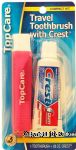 Top Care  travel toothbrush with .85 oz Crest, compact kit Center Front Picture