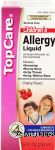 Top Care Children's allergy liquid, diphenydramine HCI, cherry flavor Center Front Picture