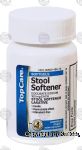 Top Care  stool softener laxative, softgels, 100 mg each Center Front Picture