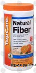 Top Care Natural Fiber 100% natural psyllium seed husk fiber, orange flavor, 72 tablespoon doses Center Front Picture