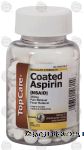 Top Care  coated aspirin, pain reliever and fever reducer, 325 mg, tablets Center Front Picture