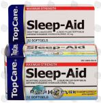 Top Care Sleep-Aid maximum strength nighttime liquidcaps, 32 softgels Center Front Picture