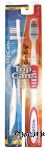 Top Care Gem Grip soft toothbrush, dual-angled end bristles Center Front Picture