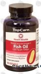 Top Care Heart Health natural sourced omega-3, fish oil 1200-mg per softgel Center Front Picture