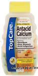 Top Care  antacid calcium relieves heartburn, sour stomach, and acid indigestion, chewable, assorted fruit flavors Center Front Picture