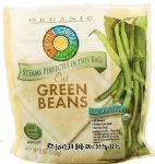 Full Circle Organic cut green beans, steam in bag Center Front Picture