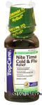 Top Care  nite time cold & flu relief, acetaminophen, pain reliever - fever reducer, original flavor Center Front Picture