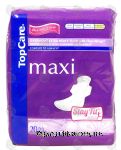 Top Care maxi overnight extra heavy flow pads with flexi-wings Center Front Picture