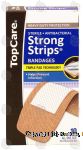 Top Care Strong Strips sterile, antibacterial bandages, all one size Center Front Picture