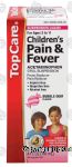 Top Care  children's pain & fever, ages 2 to 11, acetaminophen oral suspension liquid, bubble gum flavor Center Front Picture