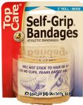 Top Care  self-grip bandages, athletic bandages, 2-inch roll, beige, 2 in x 70 in Center Front Picture