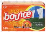 Bounce  fabric softener dryer sheets, outdoor fresh scent Center Front Picture