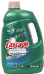 Cascade Advanced Power dishwasher detergent gel Center Front Picture