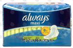 Always Maxi pads, long, super, flexi-wings Center Front Picture