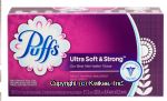 Puffs Ultra Soft & Strong  non-lotion white facial tissue, 2-ply Center Front Picture