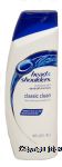 Head & Shoulders Classic Clean dandruff shampoo, basic cleaning for normal hair Center Front Picture