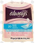 Always dailies thin regular unscented pantiliners Center Front Picture