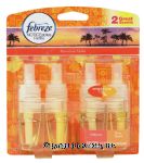 Febreze Noticeables hawaiian aloha dual scented oil refills, hibiscus & rain forest scent Center Front Picture