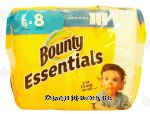 Bounty Essentials paper towel, 83 2-ply sheets per roll, select-a-size, big rolls Center Front Picture