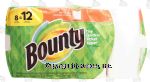 Bounty  paper towel rolls, full sheets, white, 54 2-ply sheets Center Front Picture