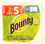 Bounty  paper towels, 138 2-ply, select-a-size, white, huge rolls Center Front Picture