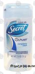 Secret Outlast completely clean, antiperspirant/deodorant, clear gel Center Front Picture