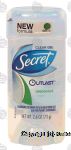 Secret Outlast antiperspirant/deodorant, clear gel, unscented Center Front Picture