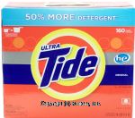 Tide Ultra original powder laundry detergent, 160 loads, h-e Center Front Picture