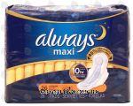 Always maxi overnight pads, flexi-wings Center Front Picture