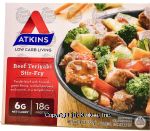 Atkins  beef teriyaki stir-fry, frozen box Center Front Picture