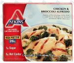 Atkins  chicken & broccoli alfredo; grilled white meat chicken breast & broccoli in an alfredo cheese sauce Center Front Picture