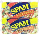 Spam  25% less sodium spiced ham, 12-oz. cans Center Front Picture