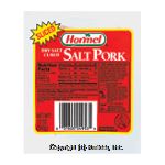 Hormel Salt Pork Dry Salt Cured Sliced Center Front Picture