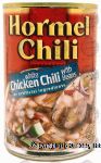 Hormel Chili Master premium white chicken chili with beans made with white meat Center Front Picture