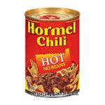 Hormel Chili Hot No Beans Center Front Picture