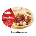 Hormel Microwave Bowls Meatloaf w/Potatoes & Gravy Center Front Picture