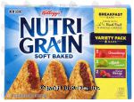 Kellogg's Nutri-Grain soft baked breakfast bars, 3 strawberry, 3 apple cinnamon, 2 mixed berry Center Front Picture